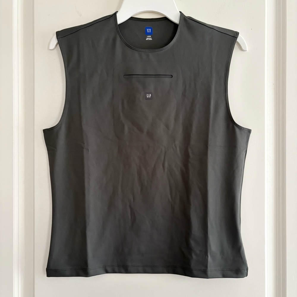 YZY GAP Collab Men's Athletic Sleeveless Gray Tank Top